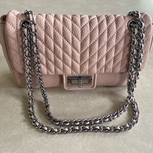 Karl Lagerfeld Pink Quilted Shoulder Bag
